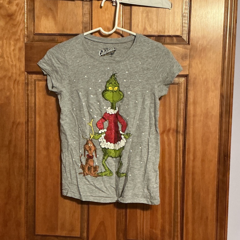 Gray Grinch and Max Kids T-Shirt by Dr. Seuss